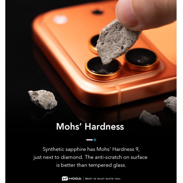 Hoda Sapphire Lens Protector for iPhone 18 Pro | 18 Pro Max with Helper - Black Titanium (3 Lens)