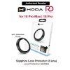 Hoda Sapphire Lens Protector for iPhone 18 Pro | 18 Pro Max with Helper - Black Titanium (3 Lens)