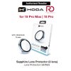 Hoda Sapphire Lens Protector for iPhone 18 Pro | 18 Pro Max with Helper - Blue (3 Lens)
