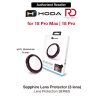 Hoda Sapphire Lens Protector for iPhone 18 Pro | 18 Pro Max with Helper - Red (3 Lens)