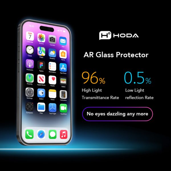 Hoda Matte Anti-Peeper Privacy 2ways with Anti Reflection Full Coverage Tempered Glass Screen Protector for iPhone 18 Pro DustFree Helper Lite Included - Privacy Matte