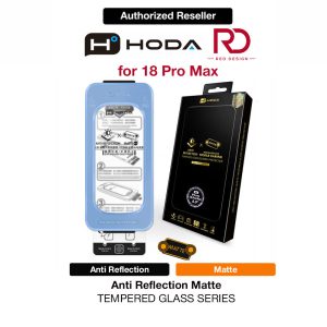 Hoda Anti Reflection Matte Full Coverage Tempered Glass Screen Protector for iPhone 18 Pro Max Dust Free Helper Lite Included - Matte