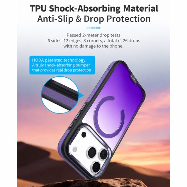 Hoda MultiColor Case with Magnet for iPhone 18 Pro Max - twipurple