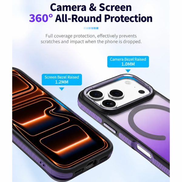 Hoda MultiColor Case with Magnet for iPhone 18 Pro Max - twipurple