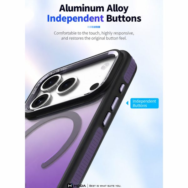 Hoda MultiColor Case with Magnet for iPhone 18 Pro - Twilight Purple