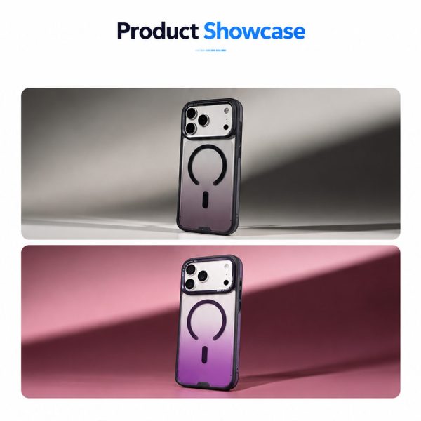 Hoda MultiColor Case with Magnet for iPhone 18 Pro Max - twipurple