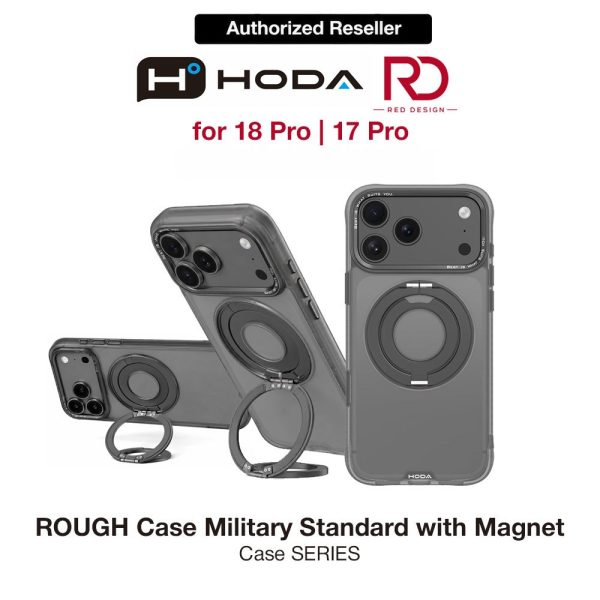 Hoda Rough 360 Degree Rotatable Kickstand Case for iPhone 18 Pro