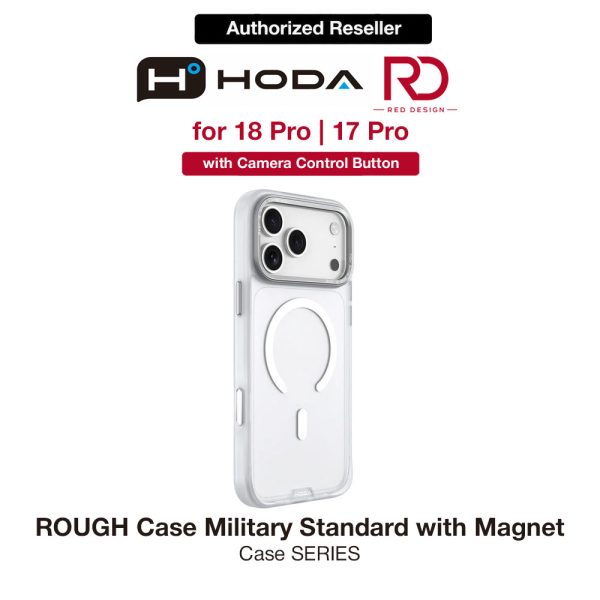Hoda ROUGH Case Military Standard MagSafe Enhanced with PureSurfaceTM with Camera Button for iPhone 18 Pro - Matte
