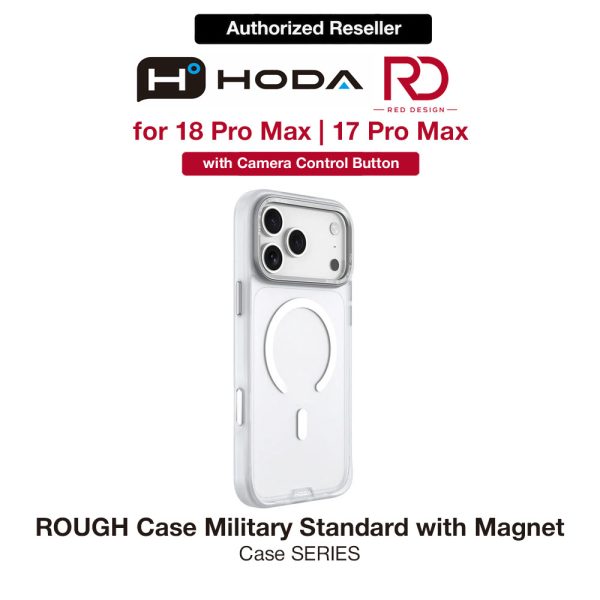 Hoda ROUGH Case Military Standard MagSafe Enhanced with PureSurfaceTMwith Camera Button for iPhone 18 Pro Max - Matte