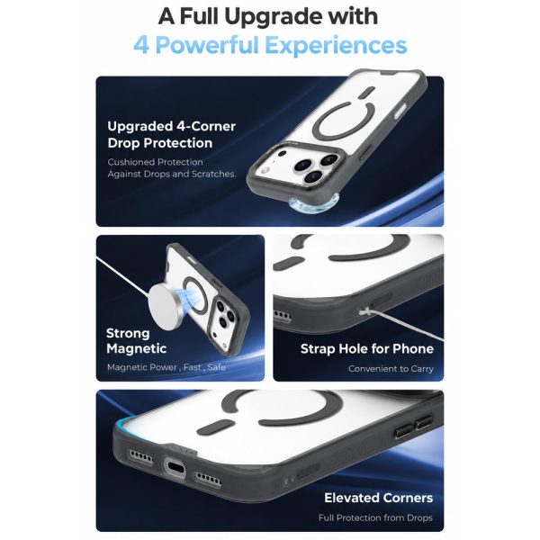 Hoda ROUGH Case Military Standard MagSafe Enhanced with PureSurfaceTM with Camera Button for iPhone 18 Pro - Matte
