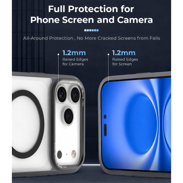 Hoda ROUGH Case Military Standard MagSafe Enhanced with PureSurfaceTMwith Camera Button for iPhone 18 Pro Max - Matte