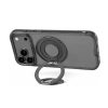 Hoda ROUGH Case Magnet with 360° foldable rotating ring-holder stand Enhanced with PureSurfaceTM with Camera Button for iPhone 18 Pro Max 17 Pro Max - Black