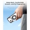 Hoda ROUGH Case Magnet with 360° foldable rotating ring-holder stand Enhanced with PureSurfaceTM with Camera Button for iPhone 18 Pro Max 17 Pro Max - Black
