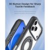 Hoda ROUGH Case Magnet with 360° foldable rotating ring-holder stand Enhanced with PureSurfaceTM with Camera Button for iPhone 18 Pro 17 Pro - Matte