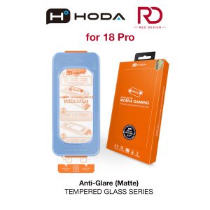 Hoda Full Coverage Tempered Glass Screen Protector for iPhone 18 Pro with Dust-Free Helper - Matte - Matte