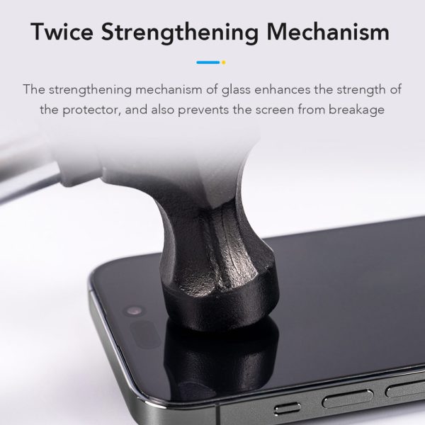 Hoda Full Coverage Tempered Glass Screen Protector for iPhone 18 Pro 17 Pro  with Dust-Free Helper - Clear