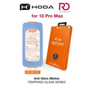 Hoda Full Coverage Tempered Glass Screen Protector for iPhone 18 Pro Max with Dust-Free Helper - Matte