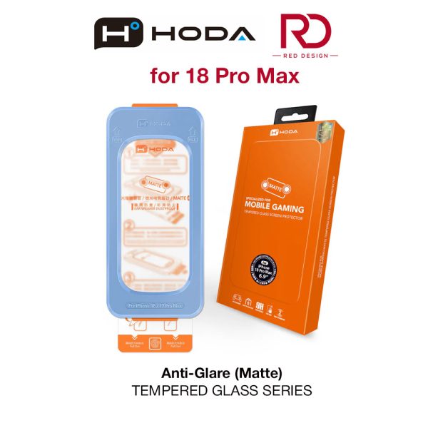 Hoda Full Coverage Tempered Glass Screen Protector for iPhone 18 Pro Max with Dust-Free Helper - Matte