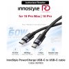 Innostyle PowerCharge 60W Fast Charging Data Cable USB-C to USB-C 100cm (Black)