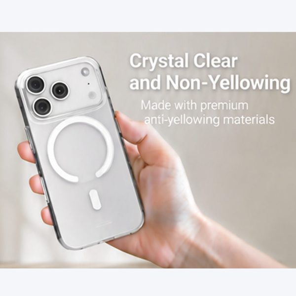 Power Support Air Jacket Mag Lightweight Thin MagSafe Case for iPhone 18 Pro | iPhone 17 Pro - Clear