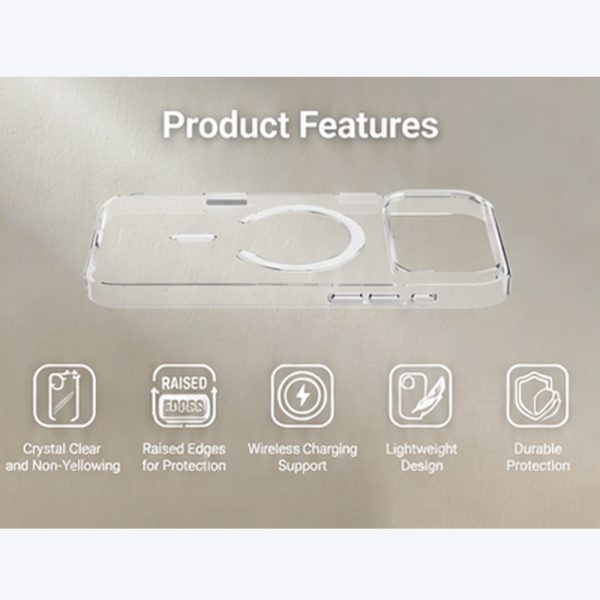 Power Support Air Jacket Mag Lightweight Thin MagSafe Case for iPhone 18 Pro | iPhone 17 Pro - Clear