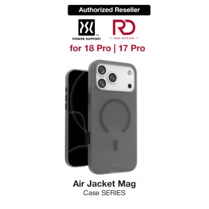 Power Support Air Jacket Mag Lightweight Thin MagSafe Case for iPhone 18 Pro iPhone 17 Pro - Smoke Matte