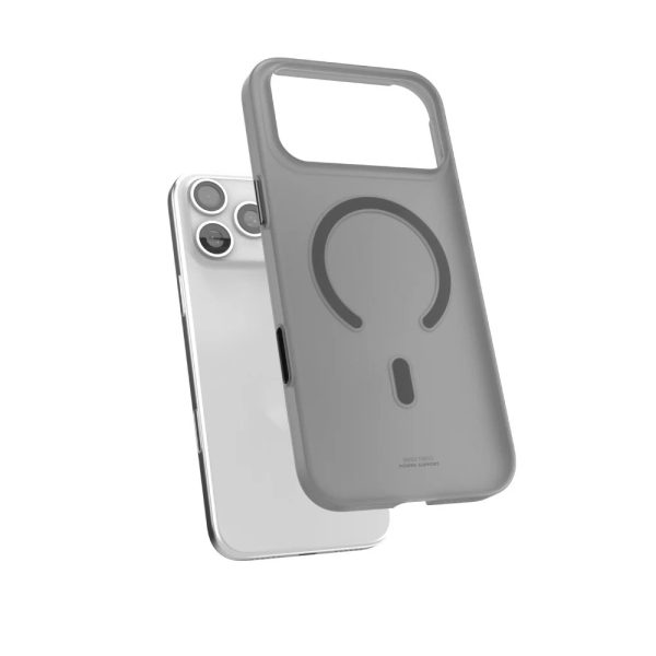 Power Support Air Jacket Mag Lightweight Thin MagSafe Case for iPhone 18 Pro iPhone 17 Pro - Smoke Matte