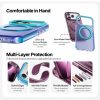 ROCK Guard Touch Rotating Series Magnetic Protection Case with Stand for iPhone 18 Pro 17 Pro (Matte Burgundy)