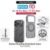 ROCK Guard Touch Rotating Series Magnetic Protection Case with Stand for iPhone 18 Pro Max 17 Pro Max (Matte Dark Grey)