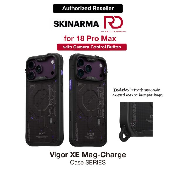 Skinarma VIGOR XE Magnetic Charge Drop Protection Case with Camera Control Button for iPhone 18 Pro Max 6.9 - Onyx