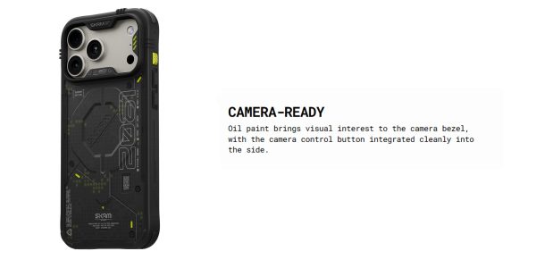 Skinarma VIGOR XE Magnetic Charge Drop Protection Case with Camera Control Button for iPhone 18 Pro Max 6.9 - Onyx