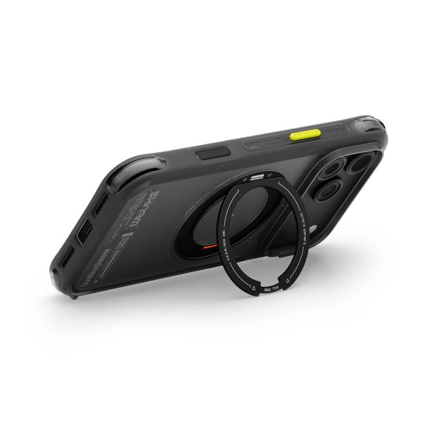 Skinarma Atlas Magnetic Charge 360° Rotatable Kickstand Drop Protection Case for iPhone 18 Pro Max 6.9 - Black