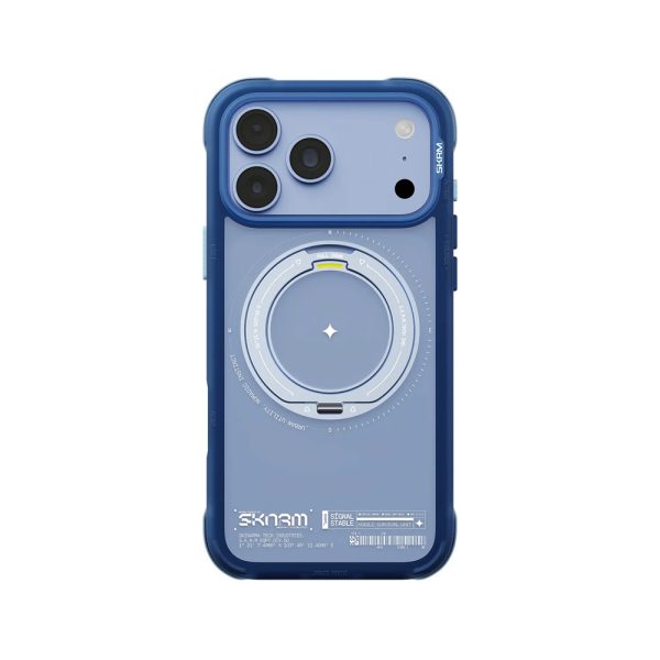 Skinarma Atlas Magnetic Charge 360° Rotatable Kickstand Drop Protection Case for iPhone 18 Pro Max 6.9 - Blue