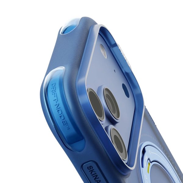 Skinarma Atlas Magnetic Charge 360° Rotatable Kickstand Drop Protection Case for iPhone 18 Pro Max 6.9 - Blue