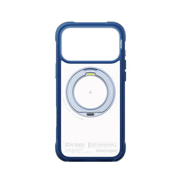 Skinarma Atlas Magnetic Charge 360° Rotatable Kickstand Drop Protection Case for iPhone 18 Pro 6.3 - Blue