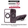 Skinarma Atlas Magnetic Charge 360° Rotatable Kickstand Drop Protection Case for iPhone 18 Pro Max 6.9 - Burgundy