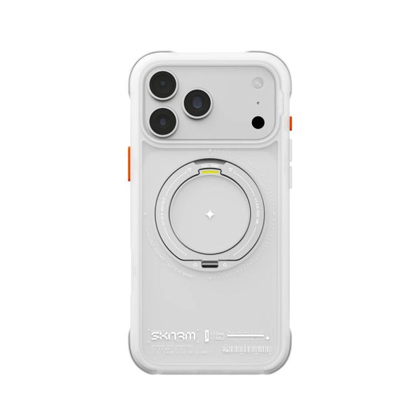 Skinarma Atlas Magnetic Charge 360° Rotatable Kickstand Drop Protection Case for iPhone 18 Pro 6.3 - Frost