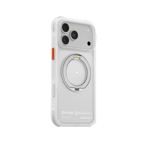 Skinarma Atlas Magnetic Charge 360° Rotatable Kickstand Drop Protection Case for iPhone 18 Pro Max 6.9 - Frost