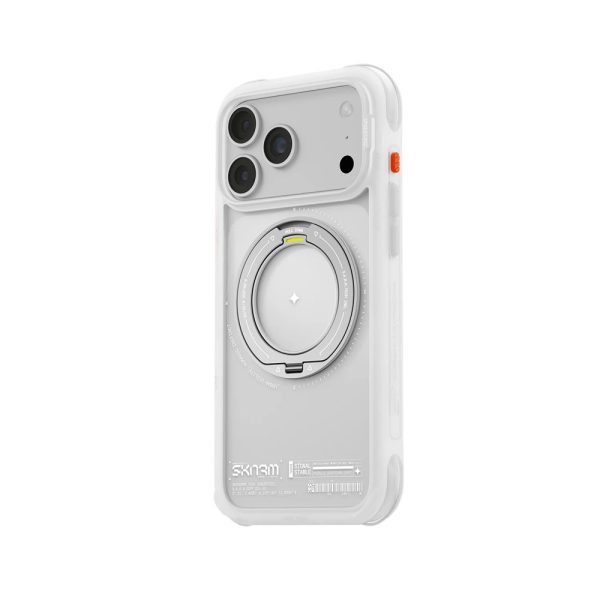Skinarma Atlas Magnetic Charge 360° Rotatable Kickstand Drop Protection Case for iPhone 18 Pro Max 6.9 - Frost