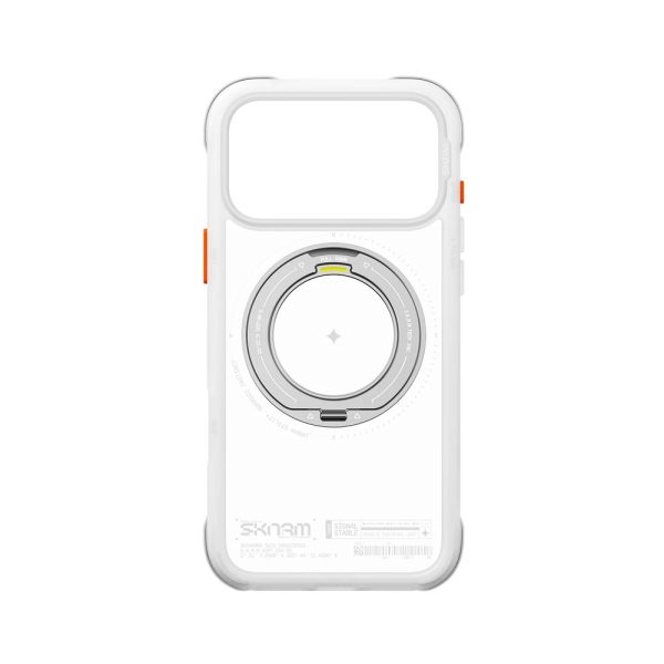 Skinarma Atlas Magnetic Charge 360° Rotatable Kickstand Drop Protection Case for iPhone 18 Pro Max 6.9 - Frost