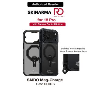 Skinarma Saido Magnetic Charge Drop Protection Case with Camera Control Button for iPhone 18 Pro 6.3 - Graphite