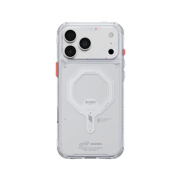Skinarma Saido Magnetic Charge Drop Protection Case with Camera Control Button for iPhone 18 Pro 6.3 - Clear