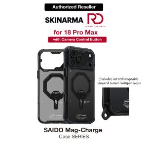 Skinarma Saido Magnetic Charge Drop Protection Case with Camera Control Button for iPhone 18 Pro Max 6.9 - Graphite