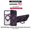 Skinarma Saturn Magnetic Charge 360° Rotatable Kickstand Drop Protection Case with Camera Control Button for iPhone 18 Pro 6.3 - Burgundy