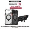 Skinarma Saturn Magnetic Charge 360° Rotatable Kickstand Drop Protection Case with Camera Control Button for iPhone 18 Pro Max 6.9 - Black