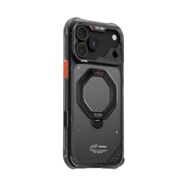 Skinarma Saturn Magnetic Charge 360° Rotatable Kickstand Drop Protection Case with Camera Control Button for iPhone 18 Pro Max 6.9 - Black