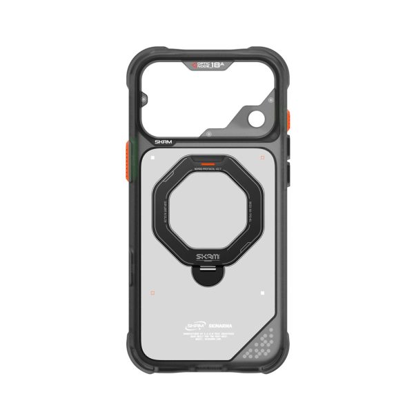 Skinarma Saturn Magnetic Charge 360° Rotatable Kickstand Drop Protection Case with Camera Control Button for iPhone 18 Pro 6.3 - Black