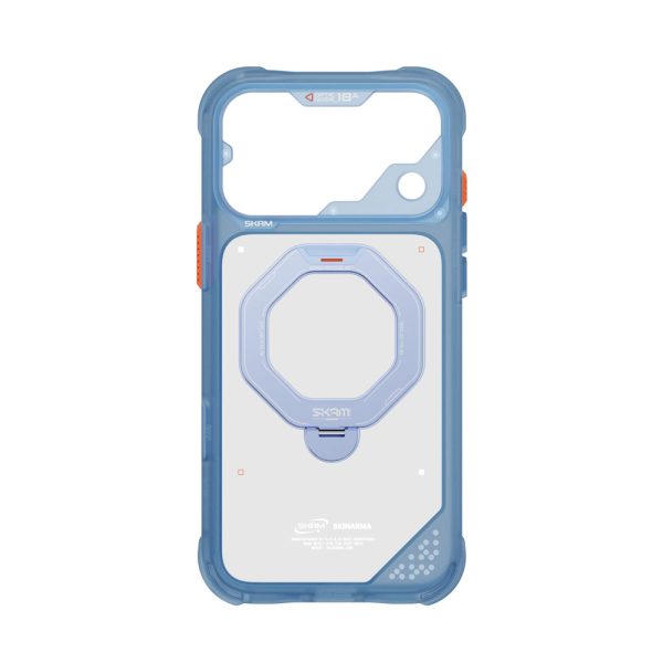 Skinarma Saturn Magnetic Charge 360° Rotatable Kickstand Drop Protection Case with Camera Control Button for iPhone 18 Pro Max 6.9 - Blue