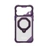 Skinarma Saturn Magnetic Charge 360° Rotatable Kickstand Drop Protection Case with Camera Control Button for iPhone 18 Pro 6.3 - Burgundy