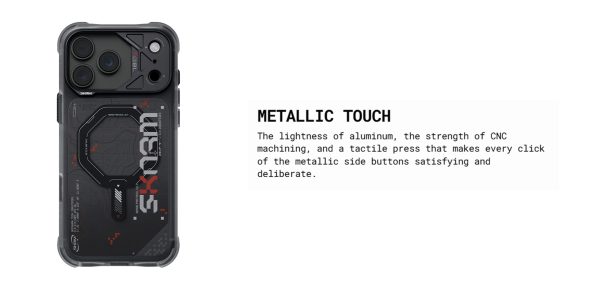 Skinarma Sonar Magnetic Charge Drop Protection Case with Camera Control Button for iPhone 18 Pro Max 6.9 - Black